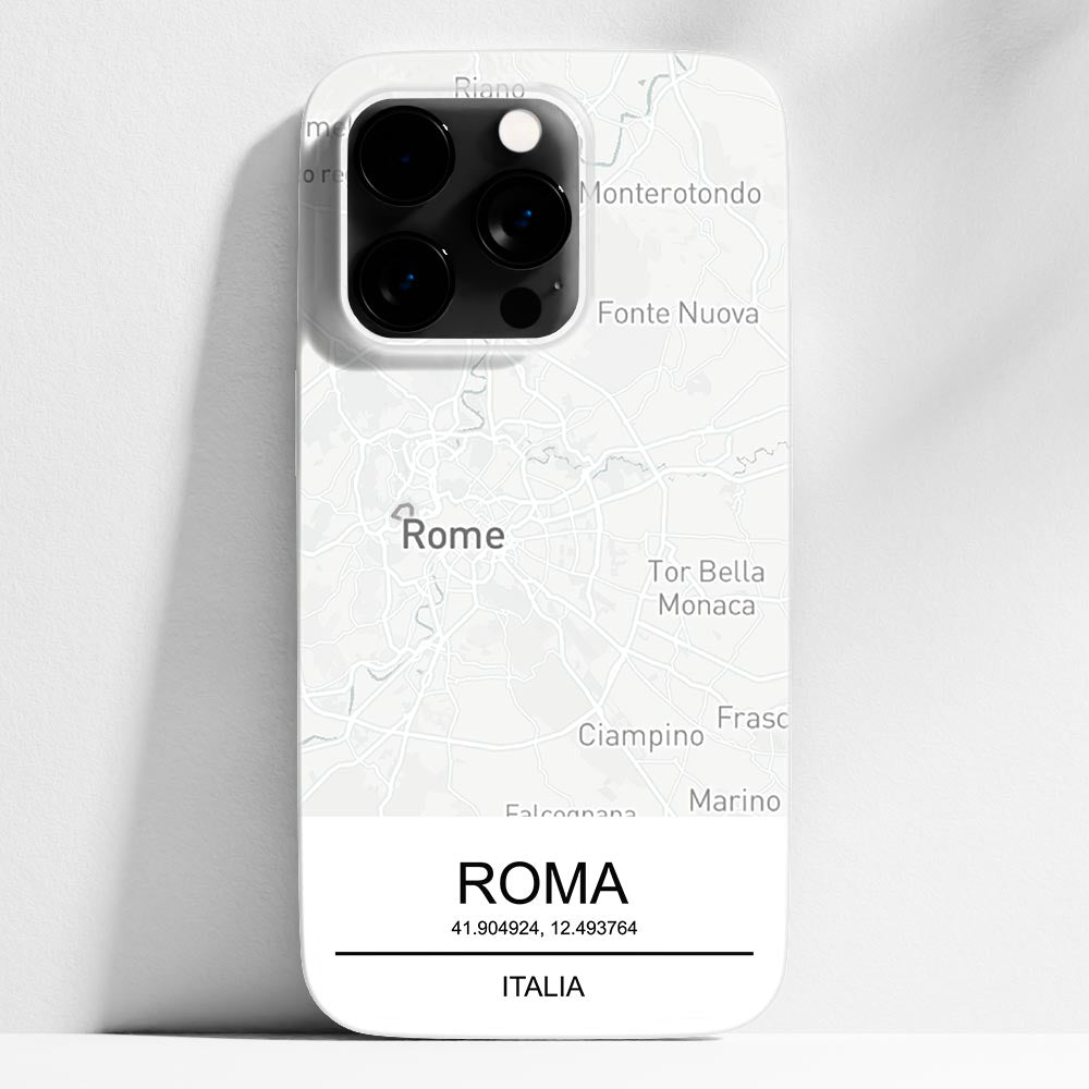 La tua mappa Light - cover iPhone 14 Pro personalizzata